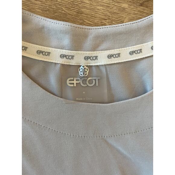 Disney Parks EPCOT Spaceship Earth Collection Long Sleeve Tunic Top Size M Gray - Picture 6 of 9